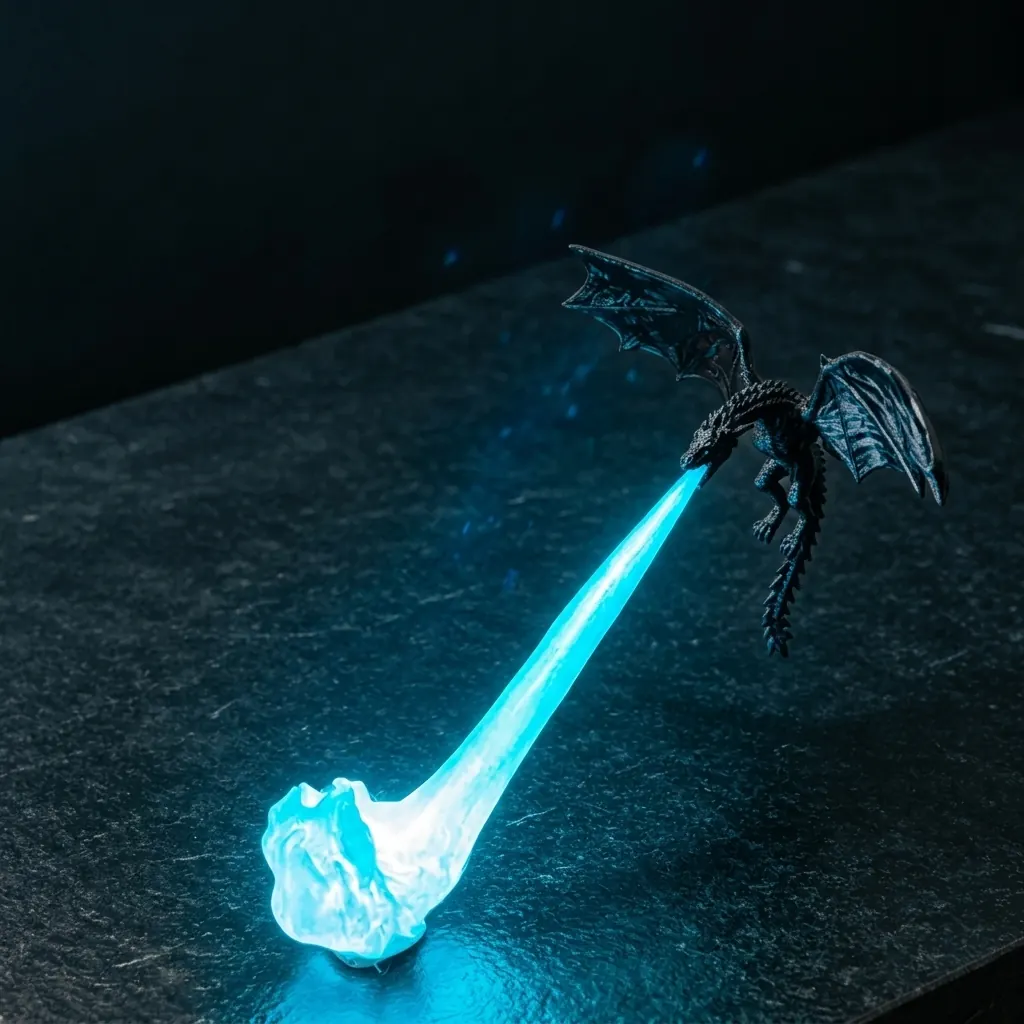 Dragão de Fogo Azul Glacial